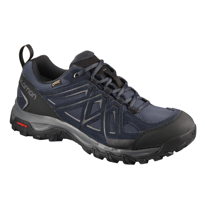 Zapatillas Trekking Salomon Hombre Azul Marino / Negras - Salomon Argentina EVASION 2 GTX® ,680743-I